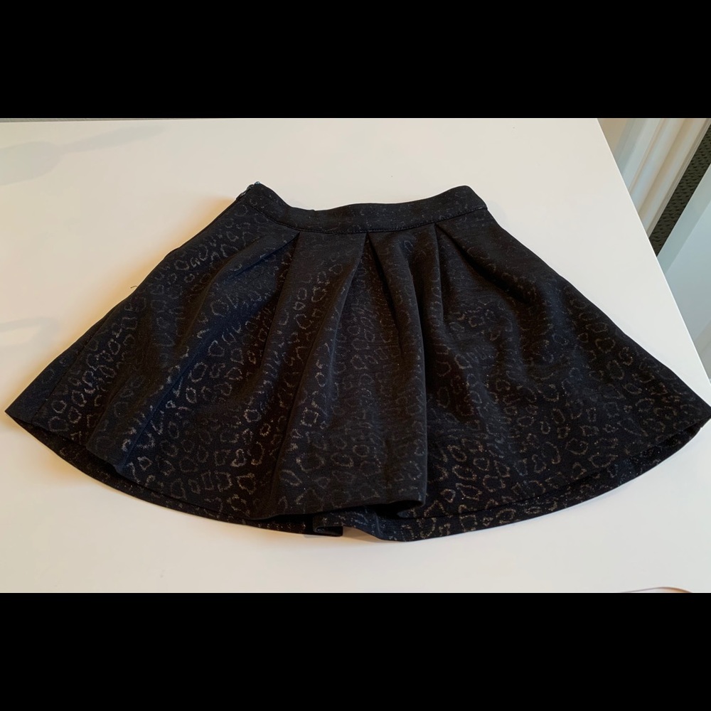 Imoga skirt Black/gold embroidered pattern 3T